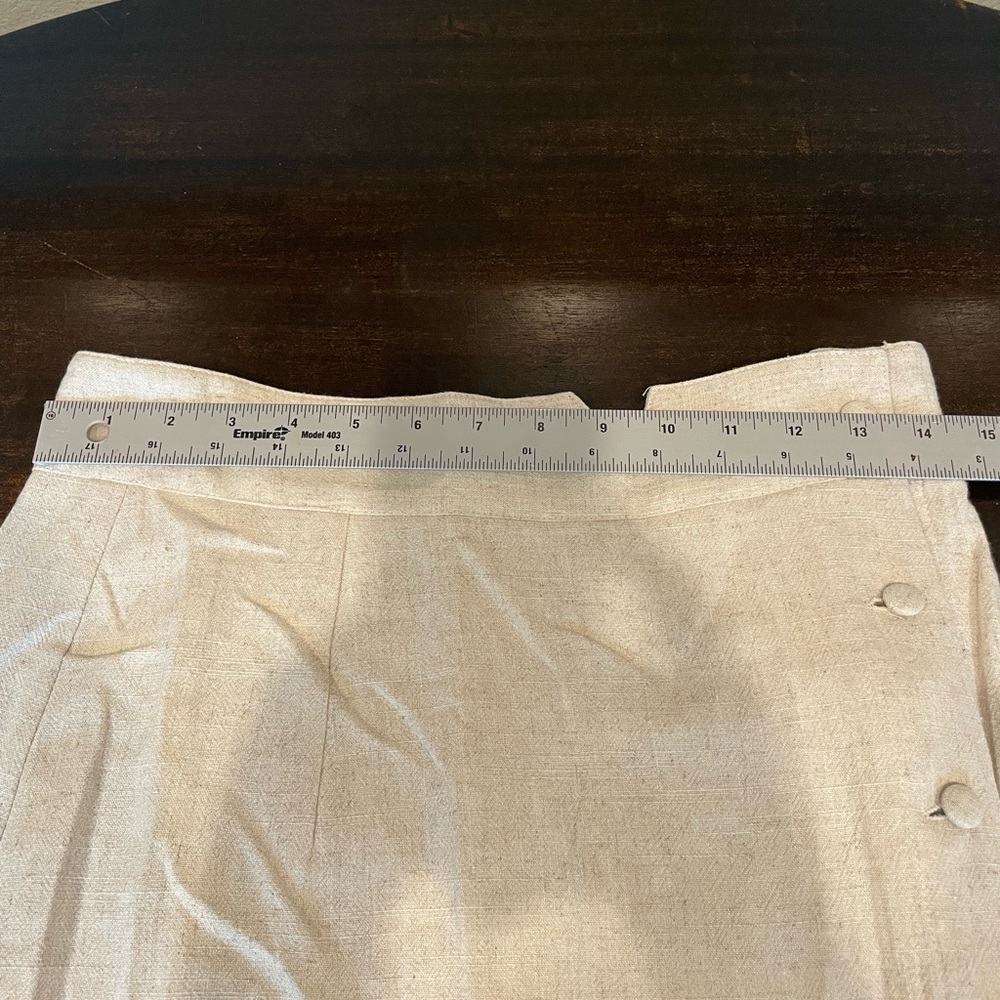 Chic Beige Button-Down Midi Skirt - image 3